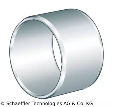 Metallring mit einer glänzend polierten Oberfläche, insgesamt zylindrische Form.