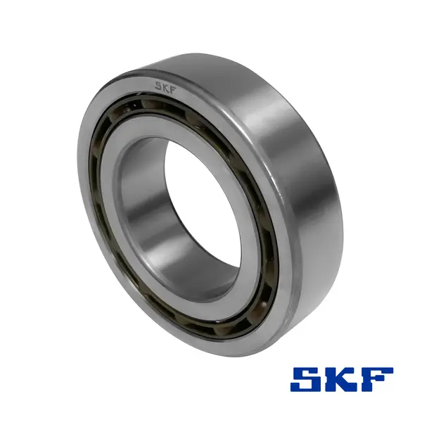 Ein zweireihiges Rillenkugellager von SKF, in einer schrägen Ansicht