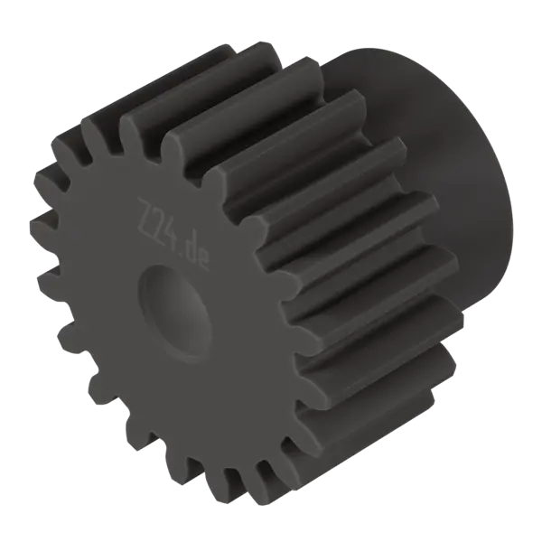 Kunststoff-Zahnrad Modul 2 - 34 Zähne, mit Nabe (Nr. 422625) · Z24.de