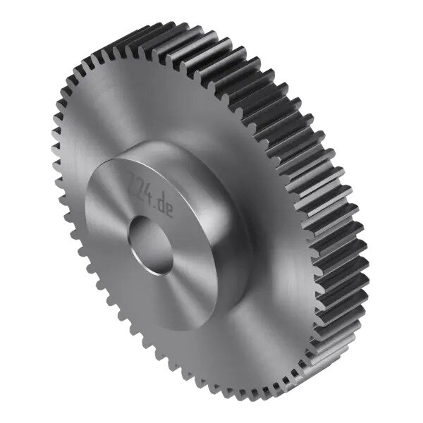 Stirnzahnrad Modul 2 - 63 Zähne, mit Nabe (Nr. 422193) · Z24.de