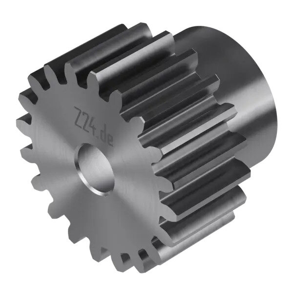 zahnrad 3×2 Stirnzahnrad Modul 2,5 - 22 Zähne, mit Nabe (Nr. 422223) · Z24.de