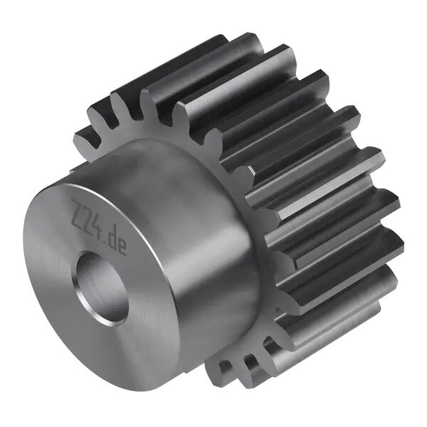 Stirnzahnrad Modul 2 - 12 Zähne, mit Nabe (Nr. 422142) · Z24.de